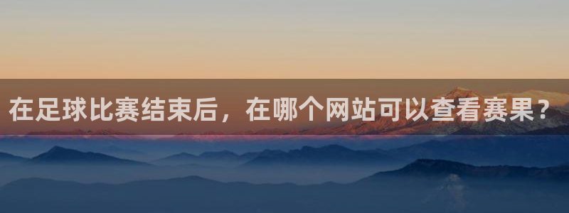在足球比赛结束后，在哪个网站可以查看赛果？